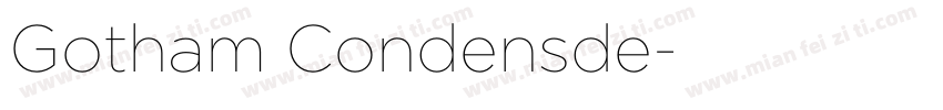 Gotham Condensde字体转换
